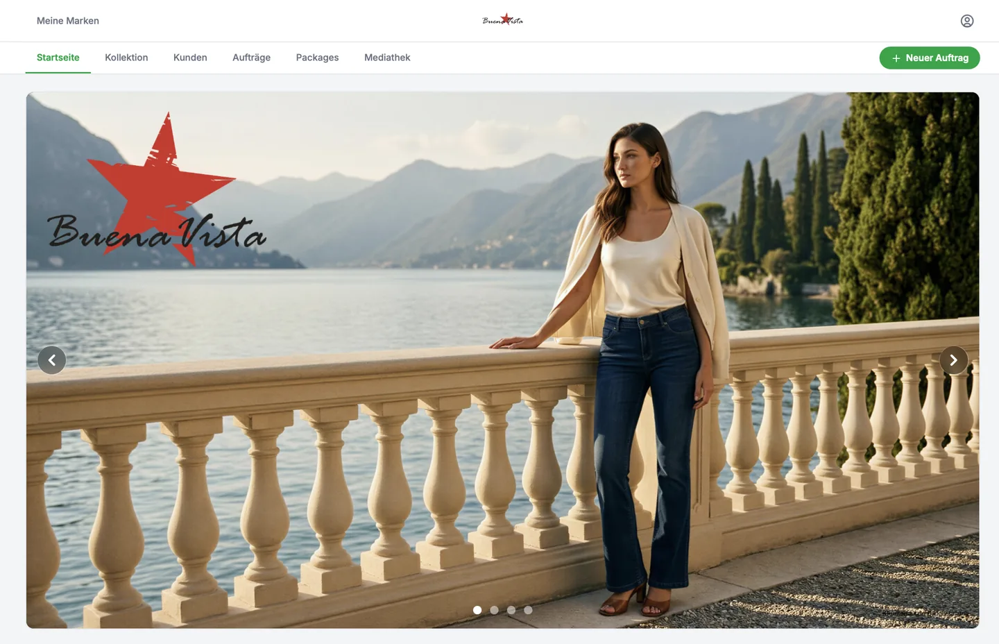 Buena Vista Clothing in ORDERBOOK – Startseite der Marke mit Kampagnenmotiv